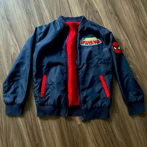 Boys Marvel Spider-Man Reversible Bomber Jacket
